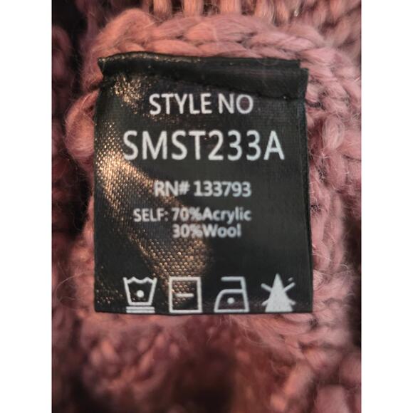 POL Napa Valley Cable & Rib Knit Slouchy Scoop Neck Sweater Size Medium NWOT - Picture 3 of 4